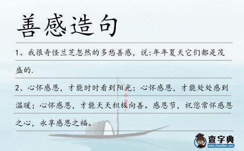 善感造句