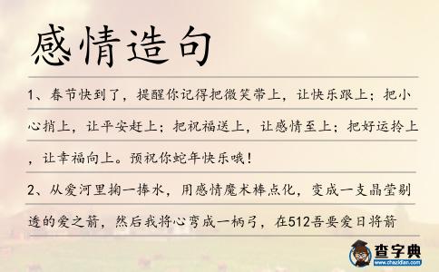感情造句