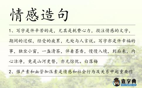 情感造句
