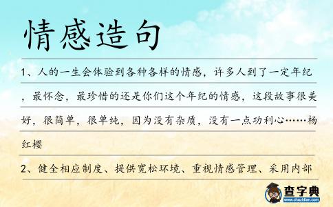 情感造句