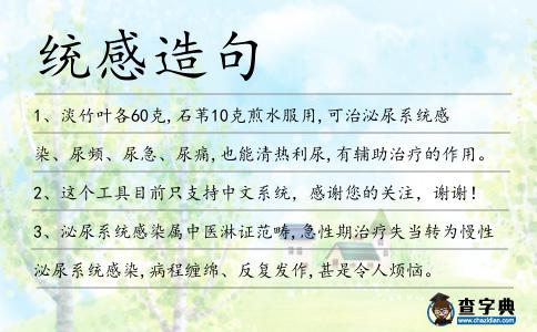 統感造句
