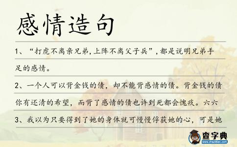 感情造句