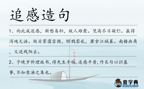 追感造句