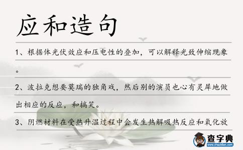 應和造句