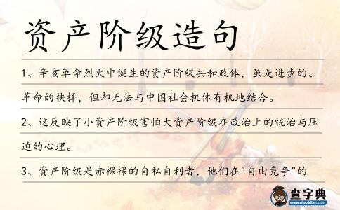 資產(chǎn)階級造句