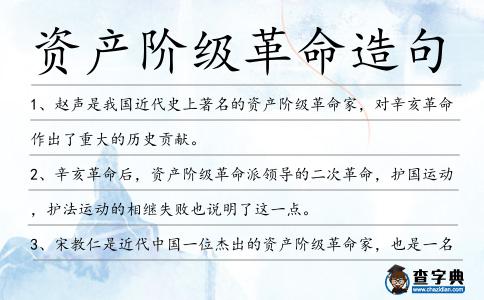 資產(chǎn)階級(jí)革命造句