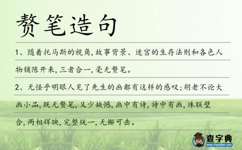 贅筆造句