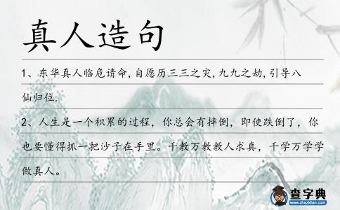 真人造句