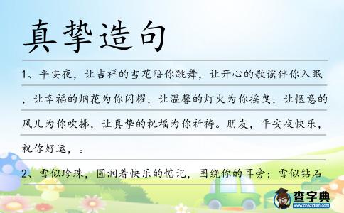 真摯造句