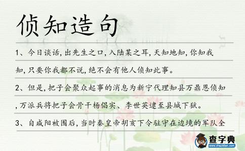 偵知造句