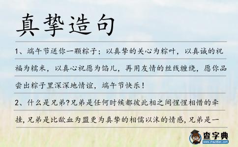 真摯造句