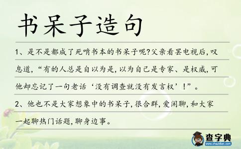 書呆子造句