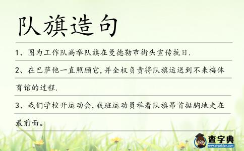 隊旗造句