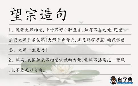 望宗造句