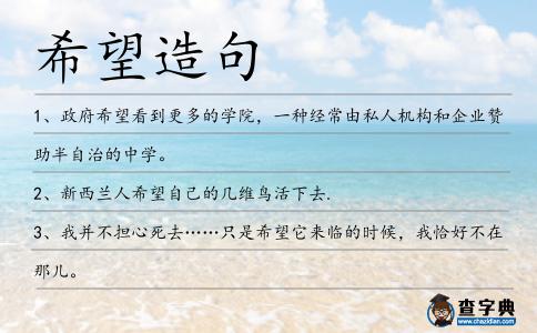 希望造句
