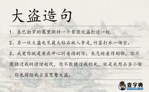 大盜造句