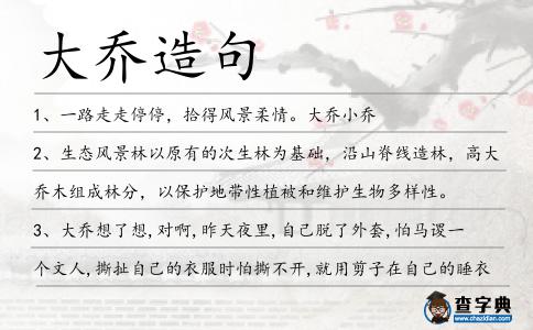 大喬造句