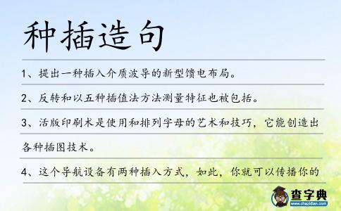 種插造句