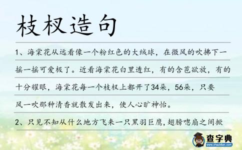 枝杈造句