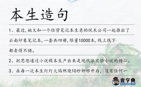 本生造句