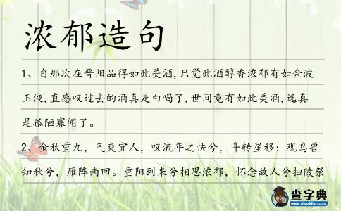 濃郁造句
