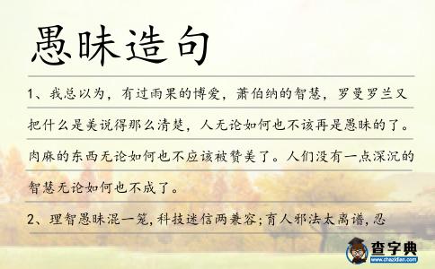 愚昧造句