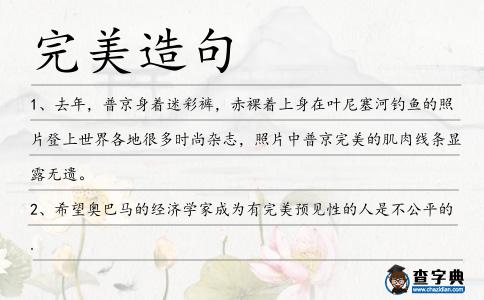 完美造句