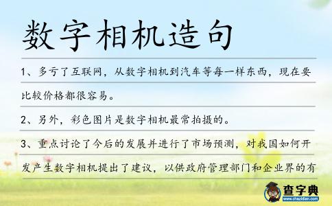 數(shù)字相機(jī)造句
