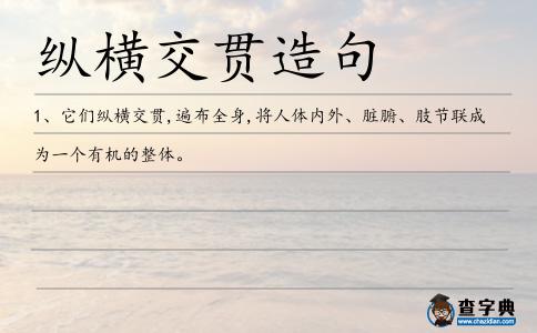 縱橫交貫造句