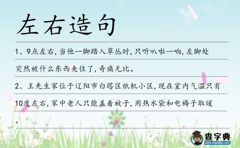 左右造句