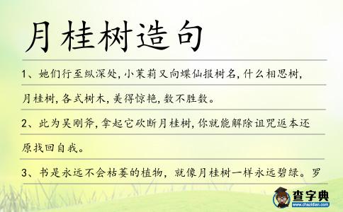 月桂樹(shù)造句