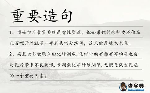重要造句