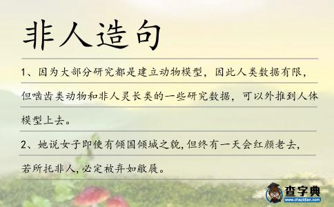 非人造句