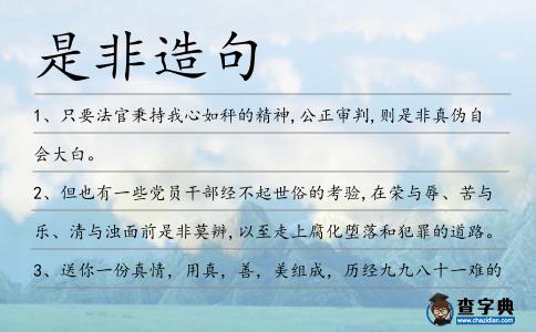 是非造句