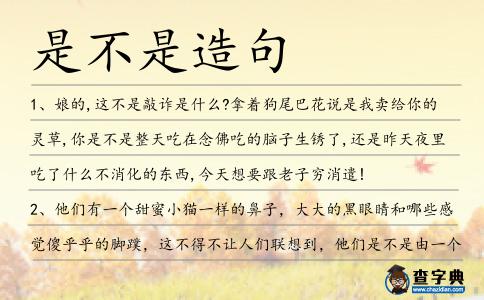 是不是造句