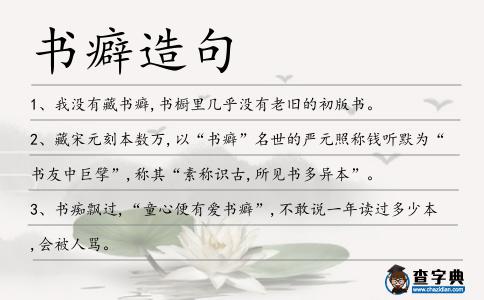 書癖造句