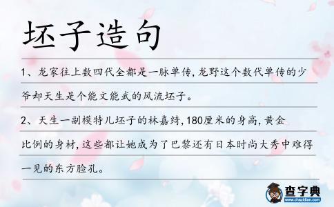 坯子造句