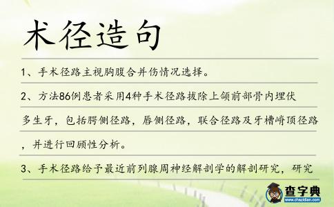 術徑造句