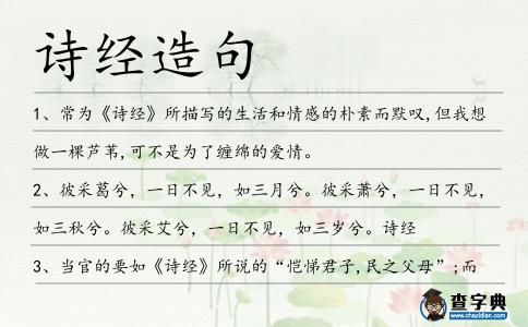 詩經造句