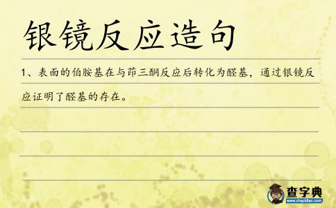 銀鏡反應造句