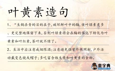 葉黃素造句