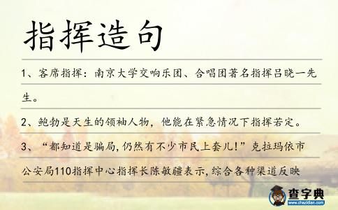指揮造句