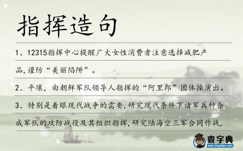 指揮造句