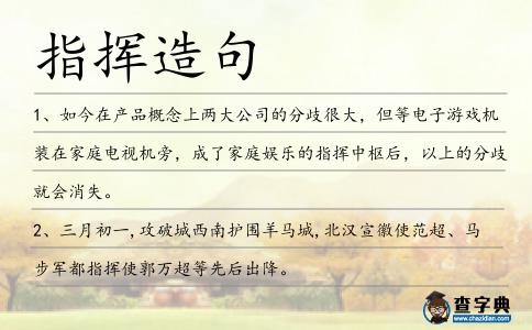 指揮造句