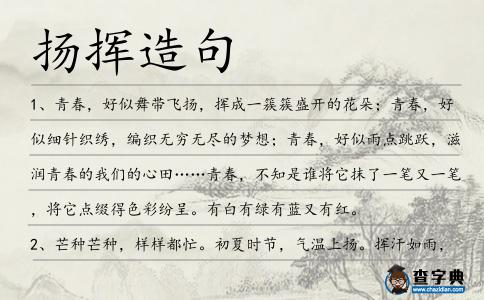 揚揮造句
