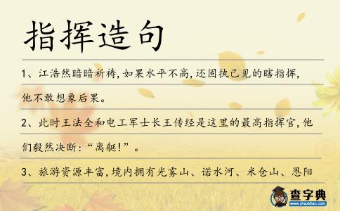 指揮造句
