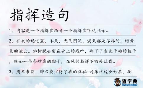 指揮造句