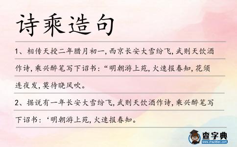 詩乘造句
