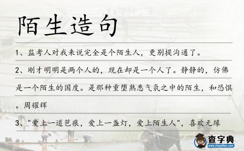 陌生造句