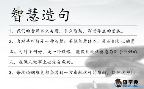 智慧造句